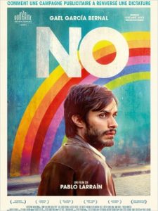 Cartaz do filme NO para compor a lista dos filmes para quem trabalha com marketing político