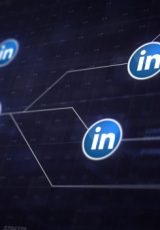 Logos da rede social LinkedIn