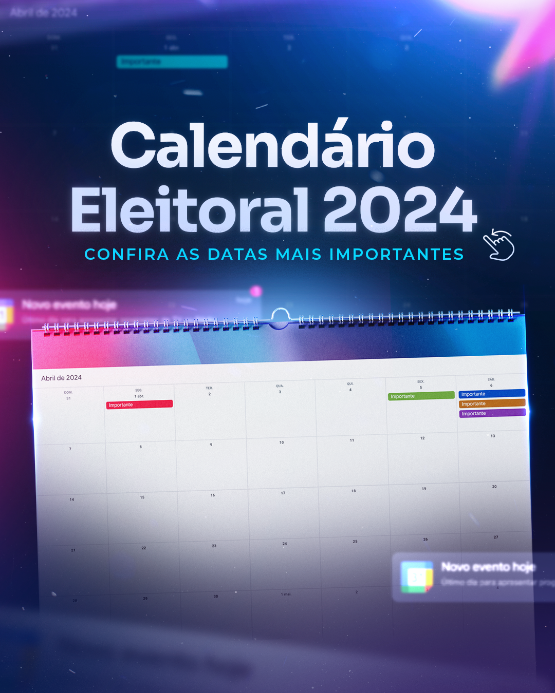 Eleições 2024 veja as principais datas do calendário eleitoral